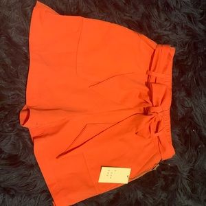 Women’s High-Rise Tie Waist Shorts
